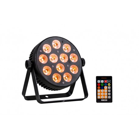 Event Lighting 12x 12W LED RGBWAU Parcan with IR Remote