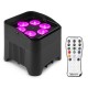 Beamz BBP96S – Battery Uplight Par 6x12W Wireless DMX IRC