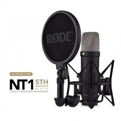 Rode NT1 5th Gen Hybrid studio condenser Microphone in Black