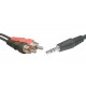 Lead 3.5mm Stereo to 2 RCA Male 5M