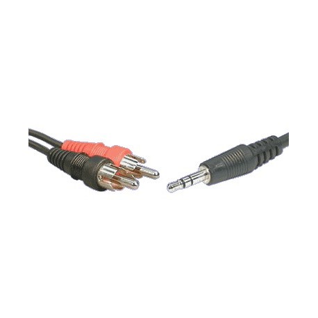 Lead 3.5mm Stereo to 2 RCA Male 5M