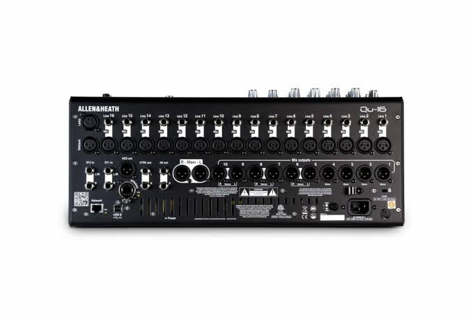 Allen & Heath QU16 Digital Mixer rear panel