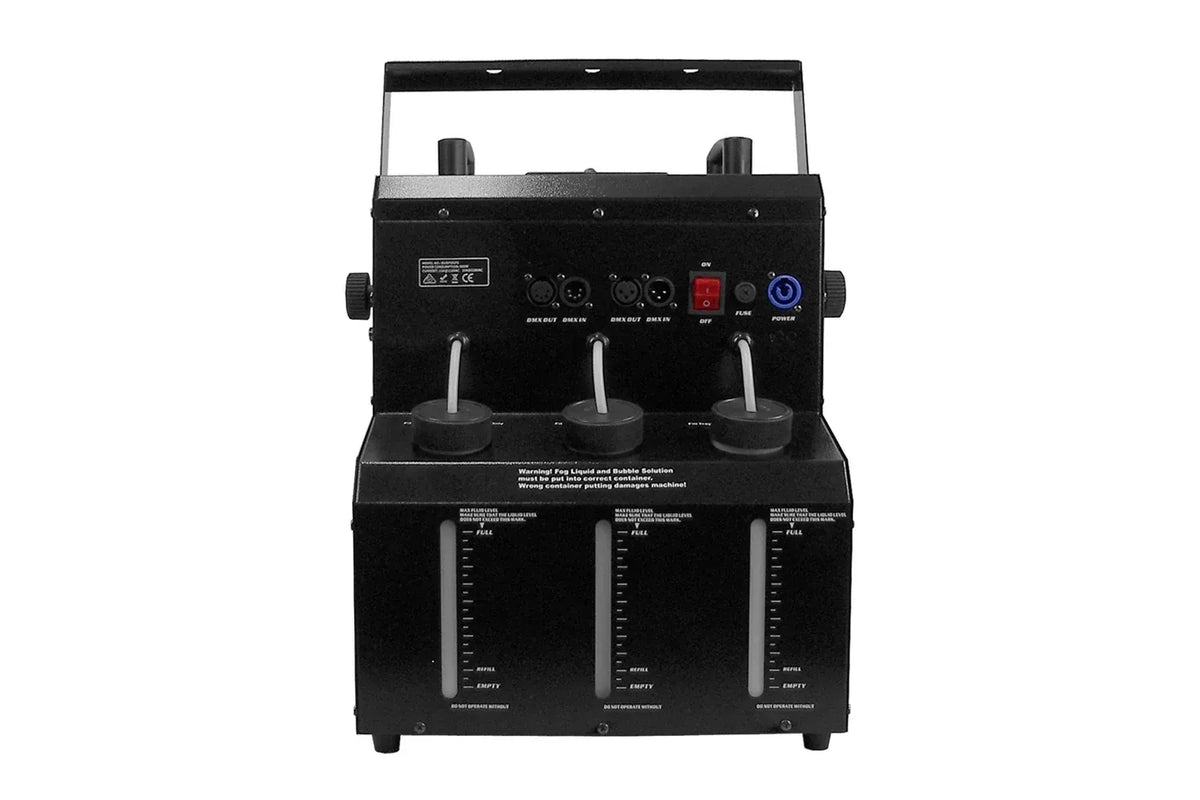 Event Lighting Combined Bubble & Fog Machine rear controls and fluid tanks