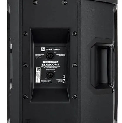 EV ELX200-12 12" 1100W Passive Speaker – rear view and connections