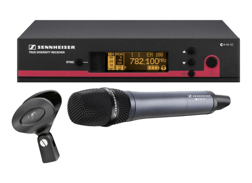 Sennheiser EW100 G3 Wireless Microphone System with handheld microphone and receiver