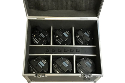 Event Lighting PAR6X12OB Battery-Operated Par Lights in Charging Case