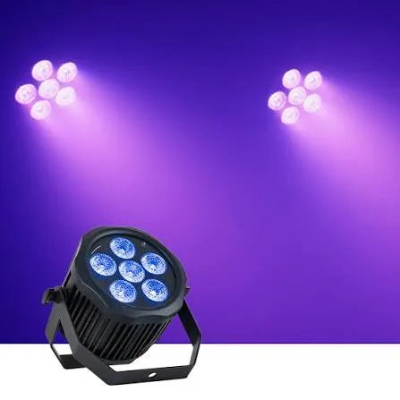 Event Lighting PAR6X12OB wireless Par light in operation