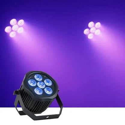 Event Lighting PAR6X12OB wireless Par light in operation